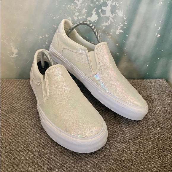 Vans Shoes - VANS asher deluxe Slip On shoes(iridescent gray)